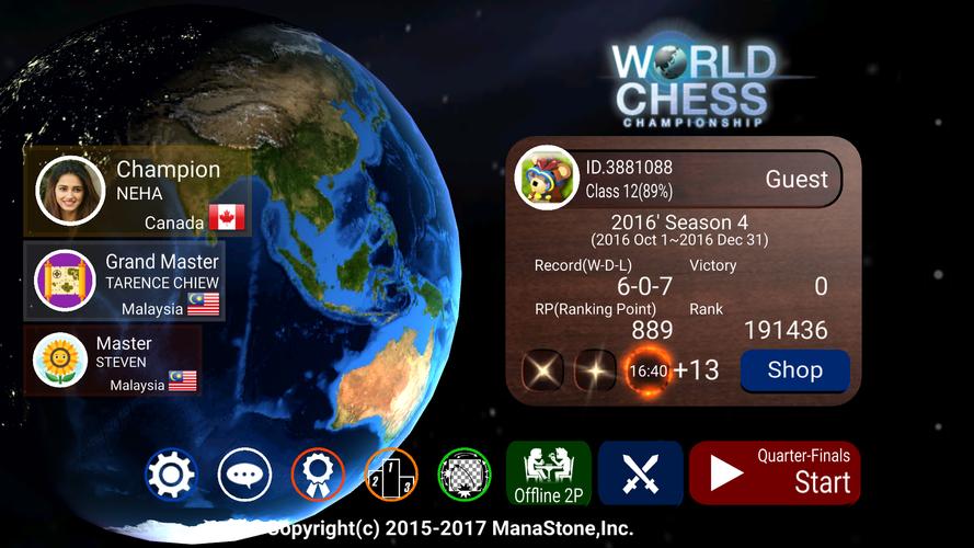 World Chess Championship Captura de pantalla 0