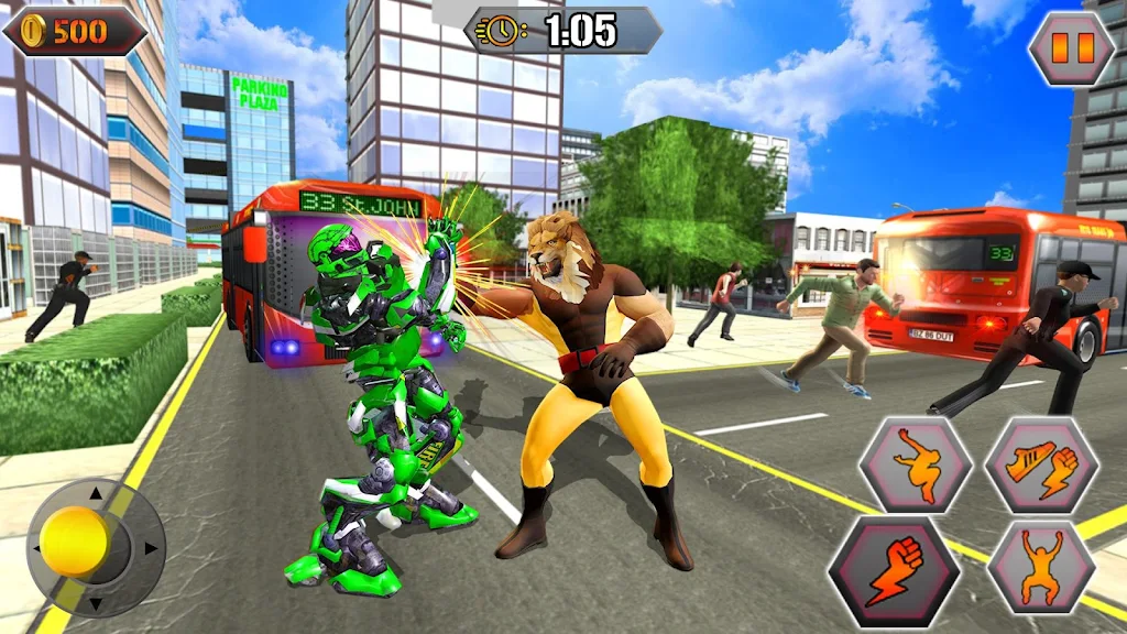 Scary Lion Crime City Attack 스크린샷 2