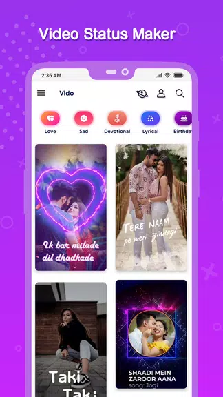 Vido : Video Status Maker應用截圖第0張