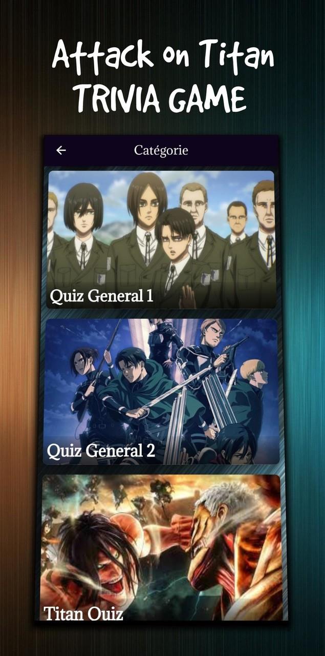 attack on titan character quiz Captura de pantalla 0