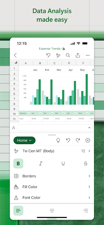 Microsoft Excel：电子表格