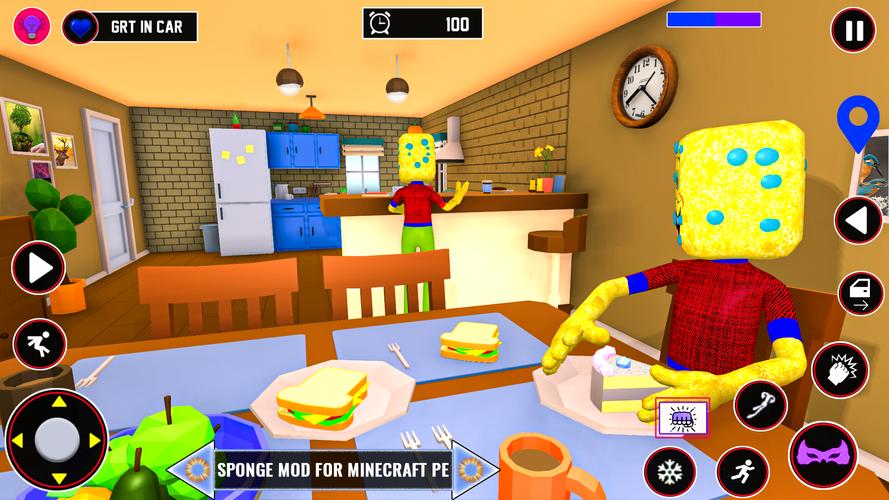 Sponge Boy Adventure Hero Game Captura de pantalla 0