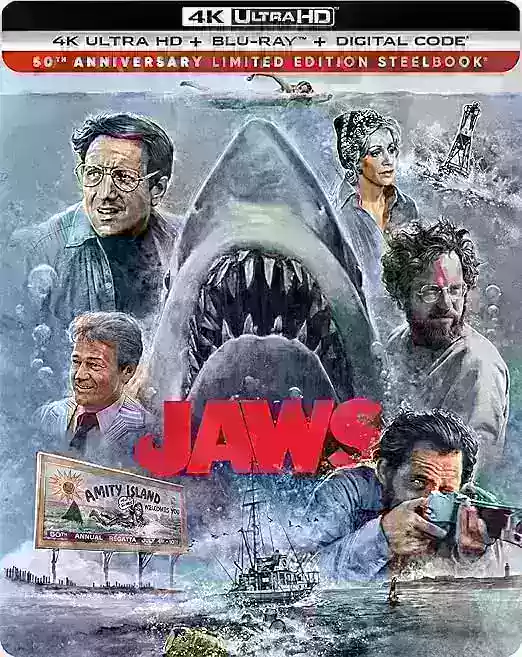 JAWS 50周年記念4K Steelbook Preordersがオープンになりました