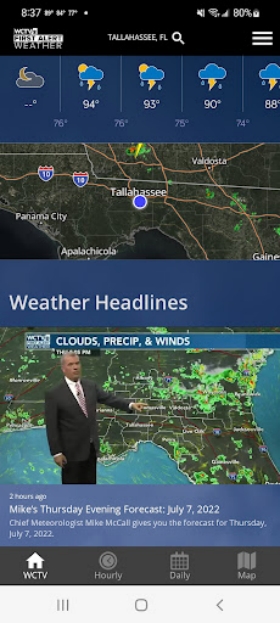 WCTV First Alert Weather Captura de pantalla 1