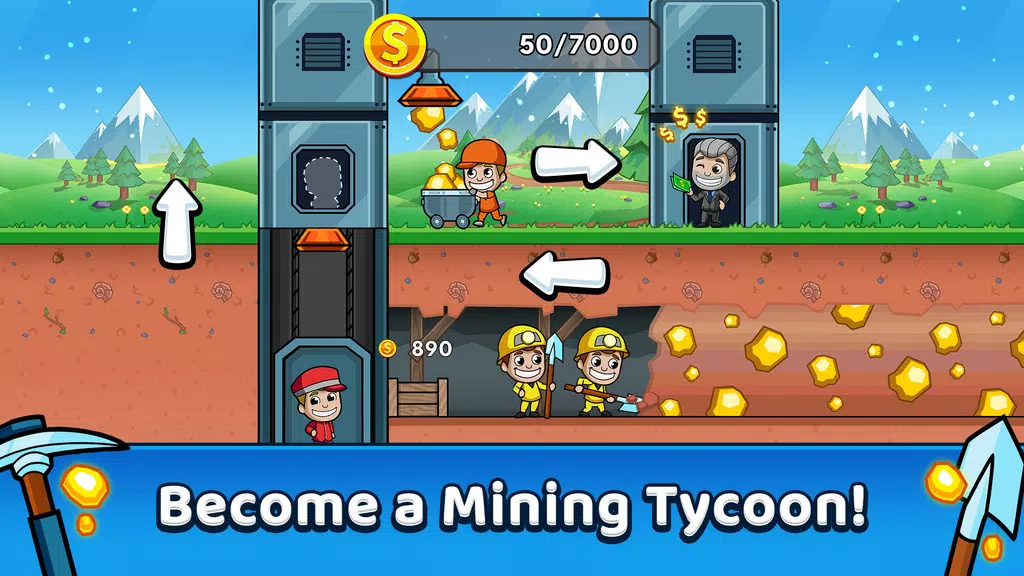 Idle Miner Tycoon: Gold & Cash Capture d'écran 0