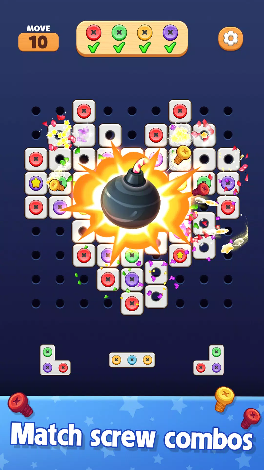 Screw Blast: Match The Bolts Capture d'écran 3