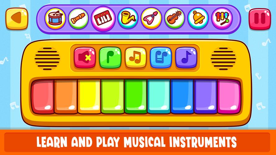 Piano Kids Toddler Music Games スクリーンショット 0