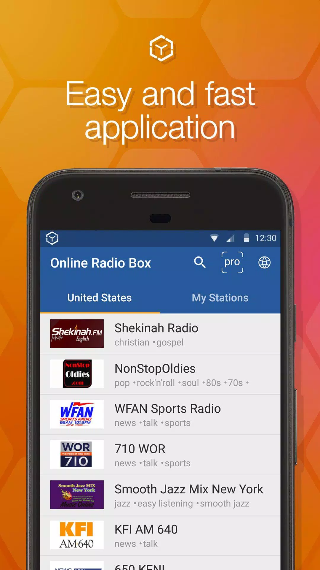 Online Radio Box radio player Screenshot 0