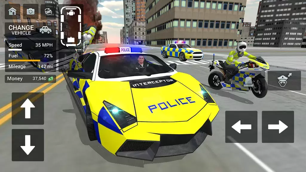 Police Car Driving Motorbike 스크린샷 0