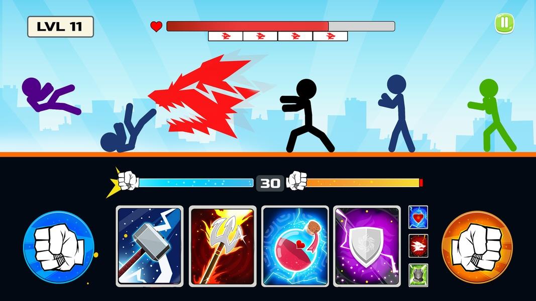 Stickman Fighter Mega Brawl Скриншот 1