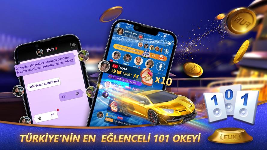 Fun 101 Okey® Captura de pantalla 0