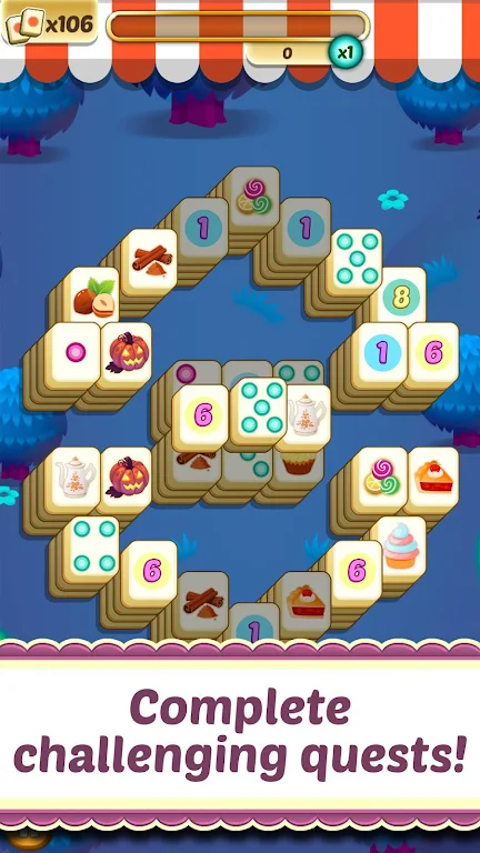 Mahjong Solitaire Cupcake Bake Captura de tela 1