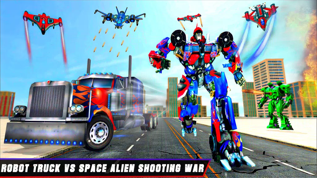 Truck Robot Transform Game स्क्रीनशॉट 0