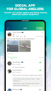 Rippton–Social  Fishing App, Fishing Map, Logbook Captura de tela 1