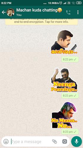 Tamil Stickers: WAStickerApps Capture d'écran 2