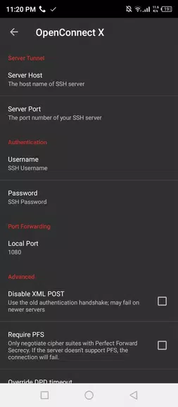 OpenConnect X for Android Скриншот 1