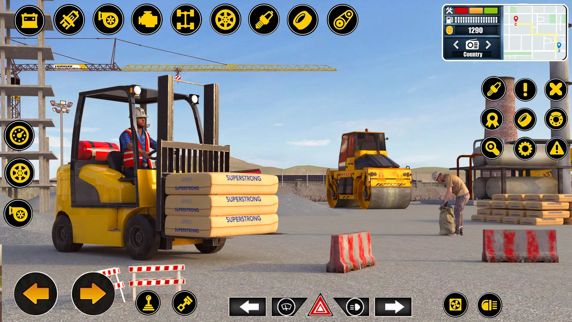 3D City Road Construction Game Captura de tela 2