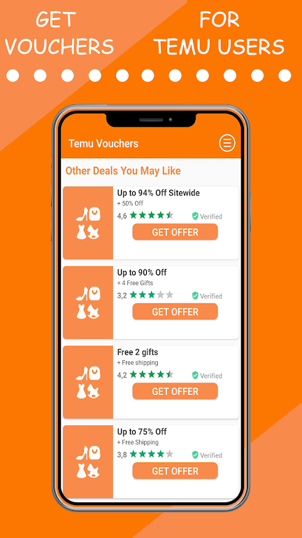 Temu Vouchers Captura de tela 2