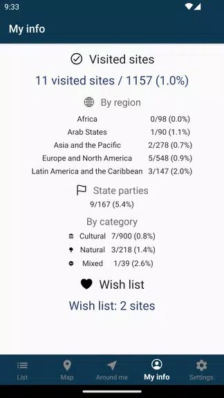World Heritage - UNESCO List スクリーンショット 3