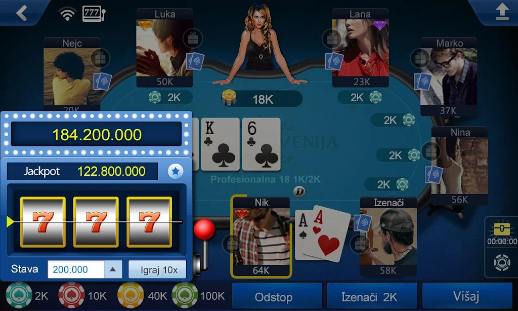 Poker Slovenia hd स्क्रीनशॉट 2
