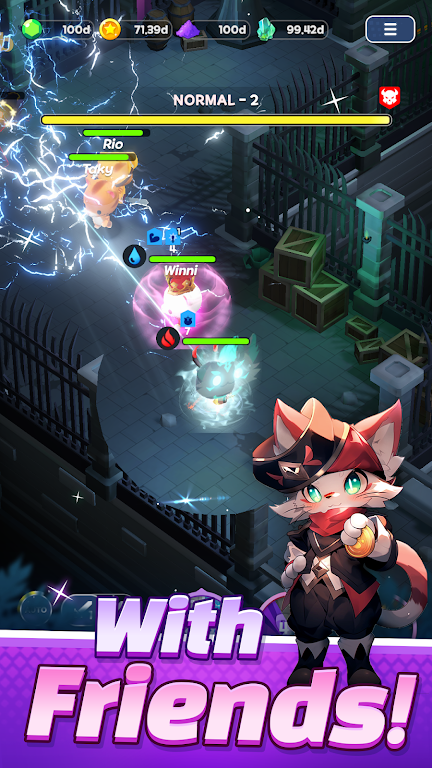 Tower Cat Battle: Idle Cat RPG Screenshot 3