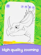 Cute Dinosaur Coloring Pagеs Screenshot 1