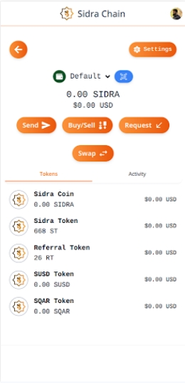 Sidra Chain Screenshot 1