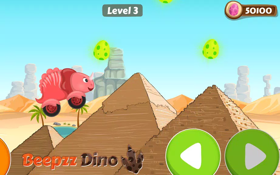 Car games for kids - Dino game Скриншот 1