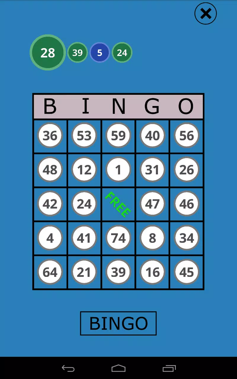 Classic Bingo Touch Screenshot 2