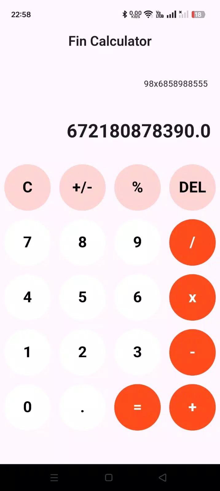 Fin Calculator स्क्रीनशॉट 1