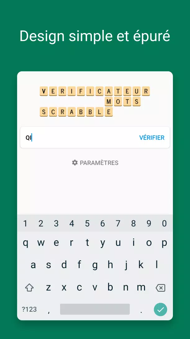 Verificateur Mots SCRABBLE スクリーンショット 0