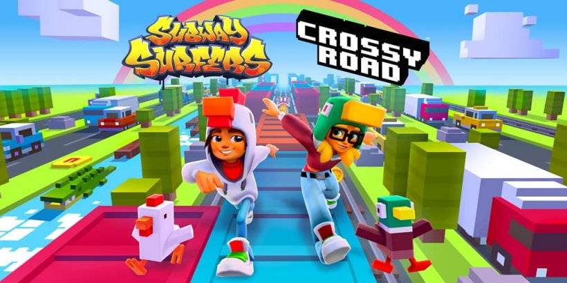 地下鉄サーファー、Crossy Road Launch Joint Event
