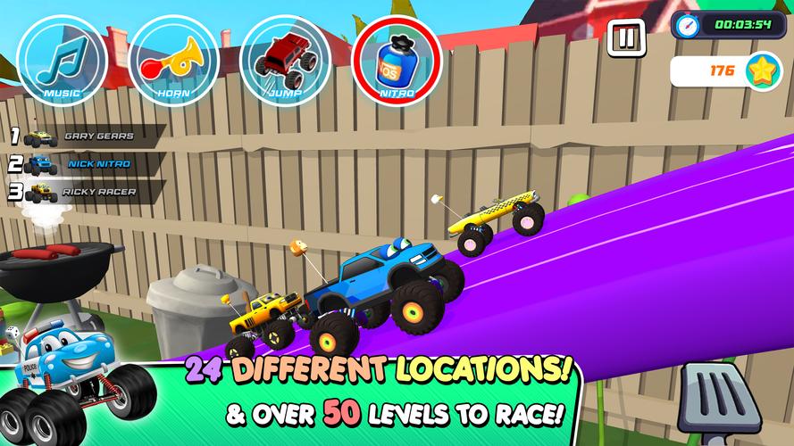 Monster Trucks Game for Kids 3 Screenshot 2