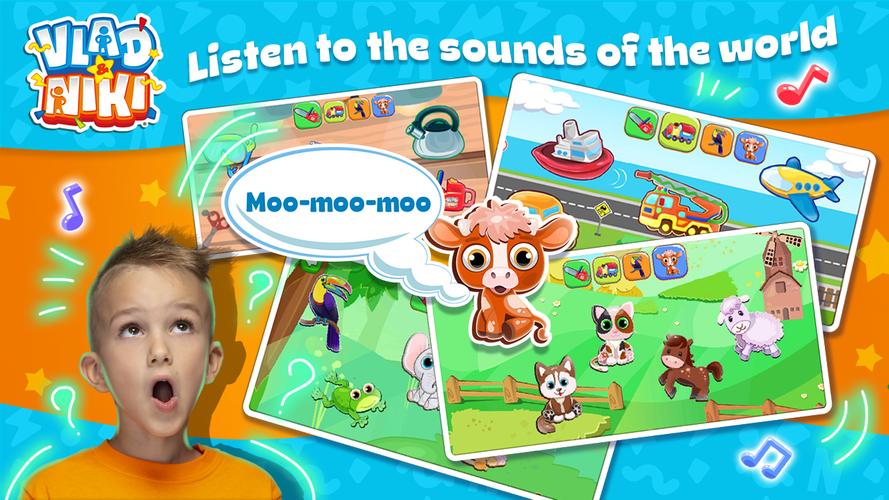 블라드와 니키: 키즈 피아노 스크린샷 2