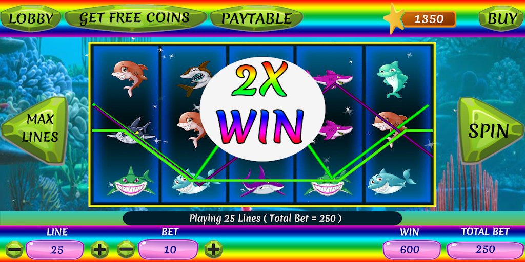 Shark Slots Скриншот 1