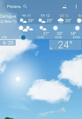 Awesome weather YoWindow live weather wallpaper Скриншот 1