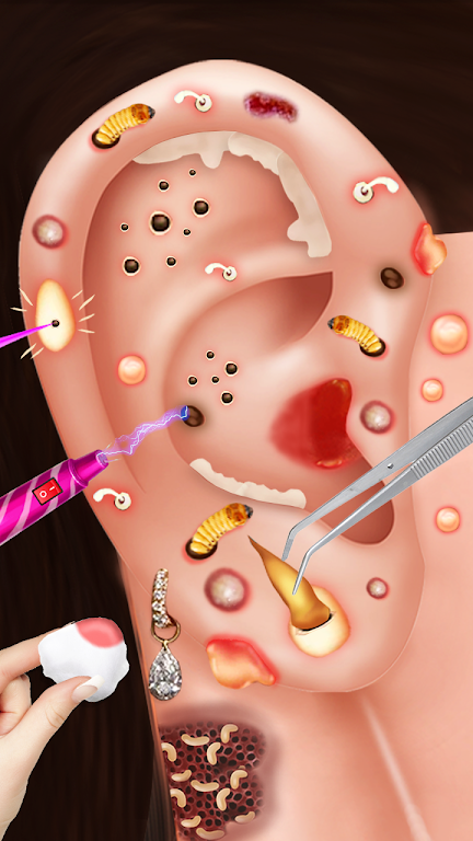 Ear Wax Salon:ASMR Doctor Game スクリーンショット 1