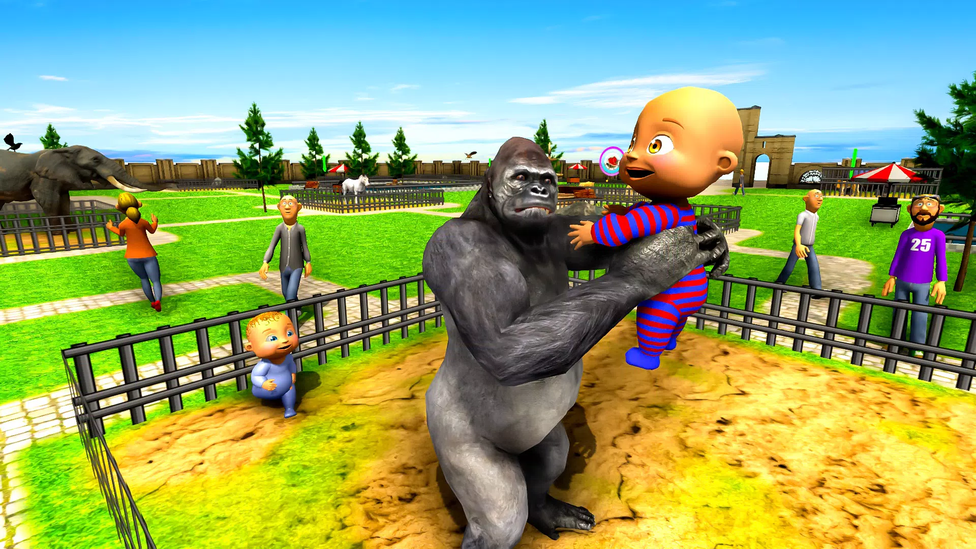 Naughty Baby 3D: Daddy Zoo Fun スクリーンショット 3