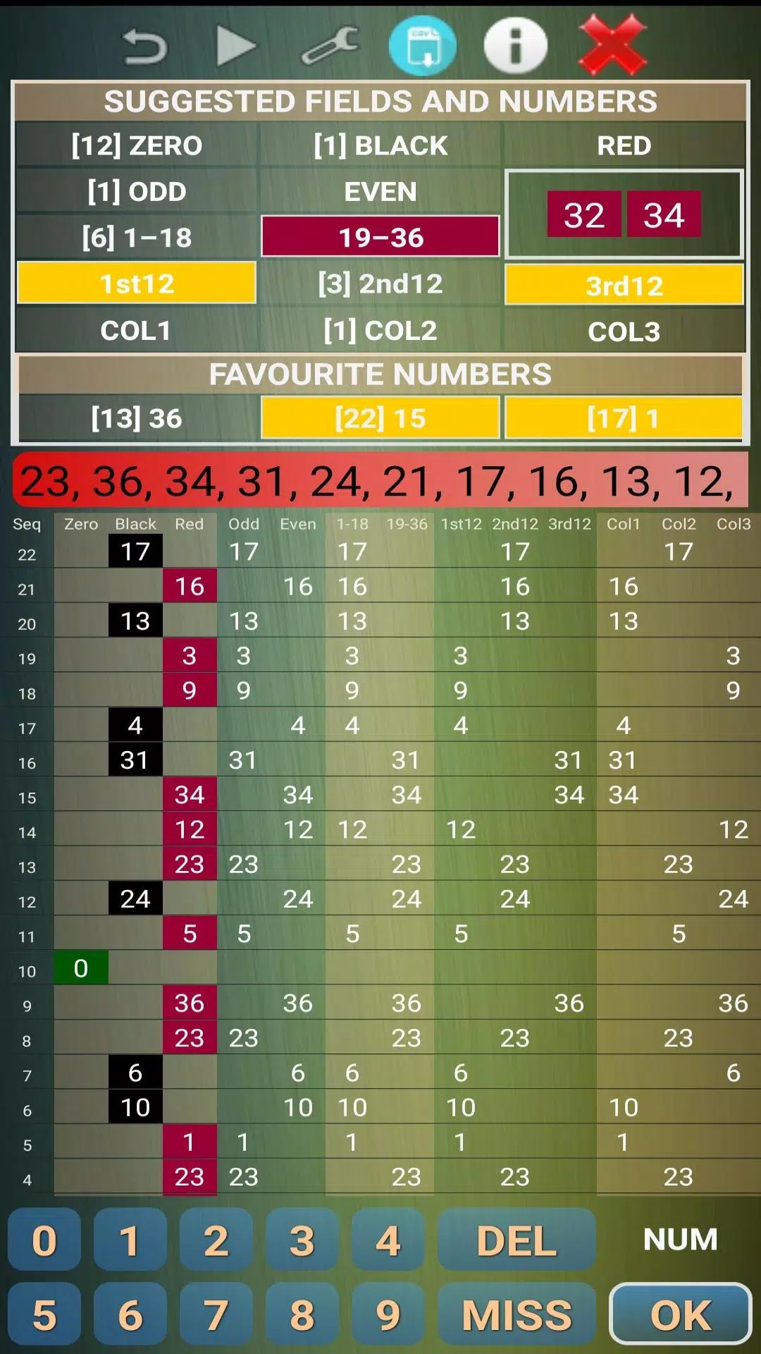 Roulette Bet Counter Predictor應用截圖第2張