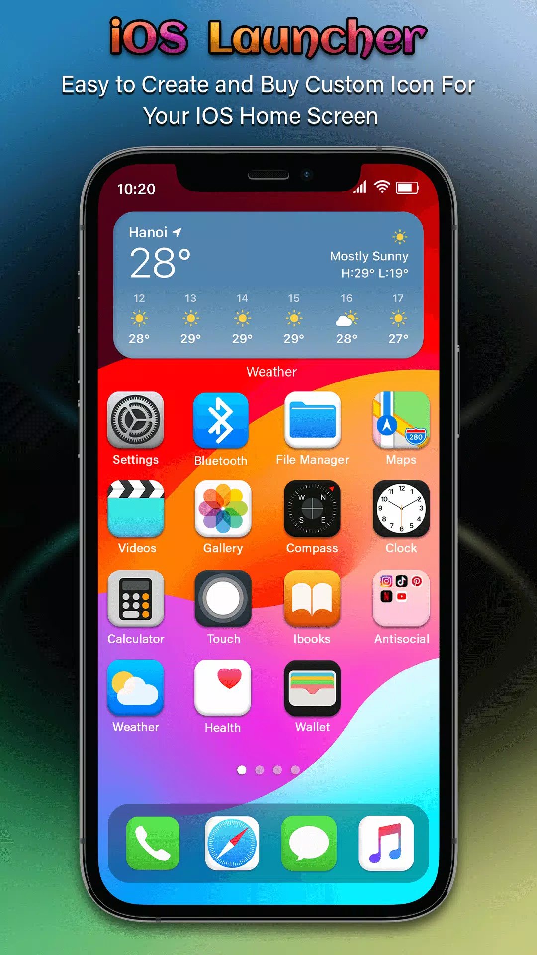 IOS Launcher - iOS 17 Pro Captura de tela 2