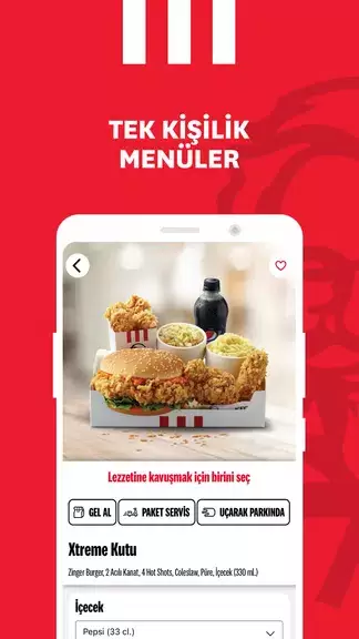 KFC Türkiye – Yemek Siparişi Captura de tela 2