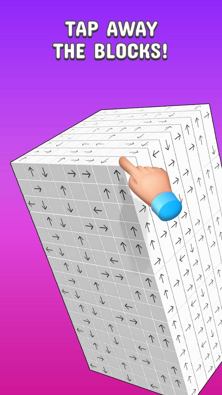 Tap to Unblock 3d Cube Away Screenshot 0