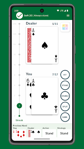 Blackjack Ace - Basic Strategy Screenshot 2