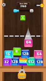 Jelly Cubes 2048: Puzzle Game Captura de pantalla 1