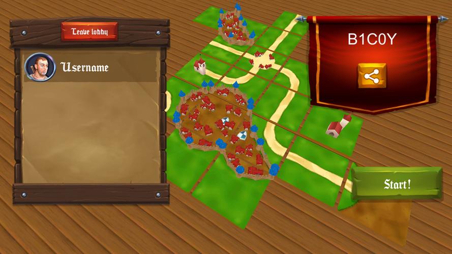 War of Carcassonne board Games Captura de tela 2