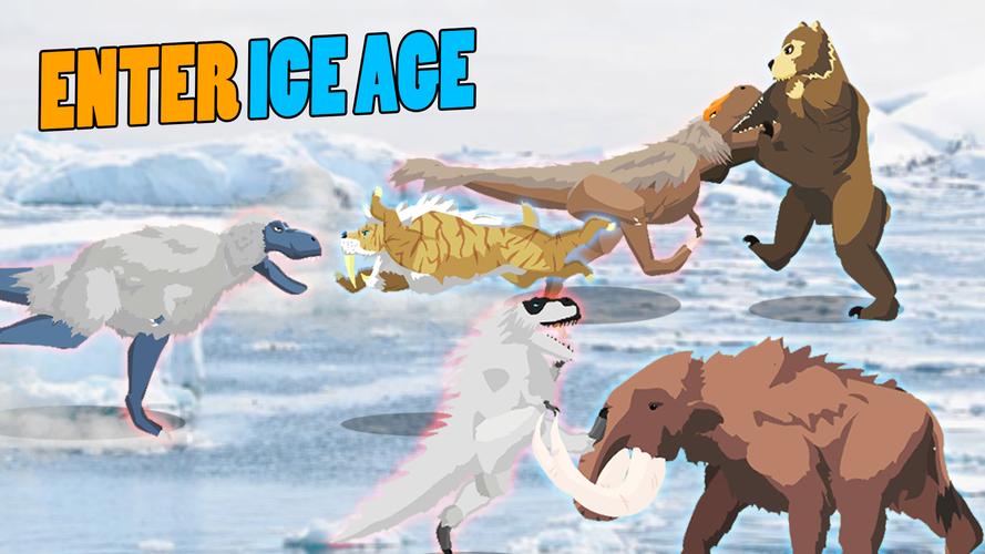 T-Rex Fights Ice Age Beasts應用截圖第0張