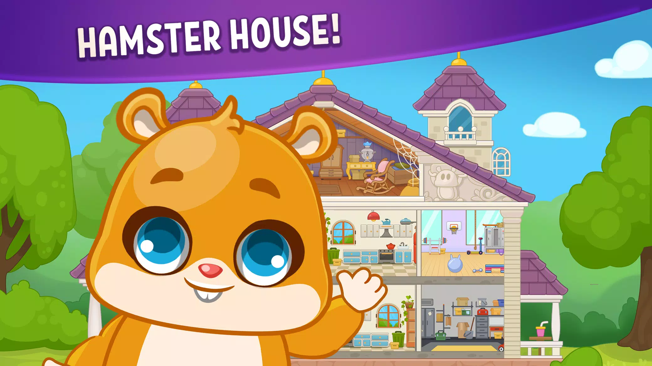 Hamster House: Kids Mini Games Capture d'écran 0