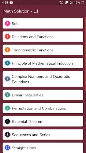 Class 11 Maths Solution NCERT Captura de pantalla 0