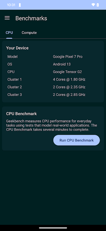 Geekbench 6 스크린샷 0