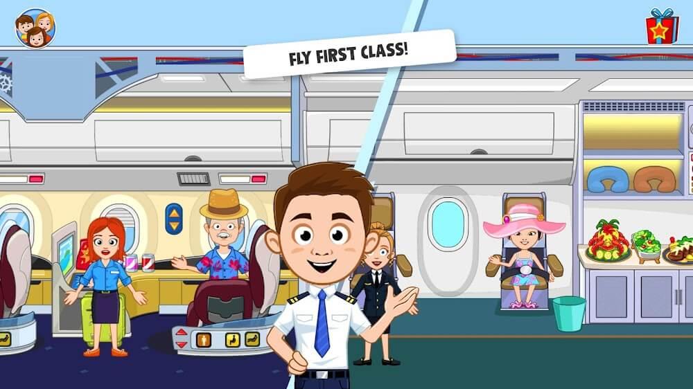 My Town Airport games for kids स्क्रीनशॉट 1